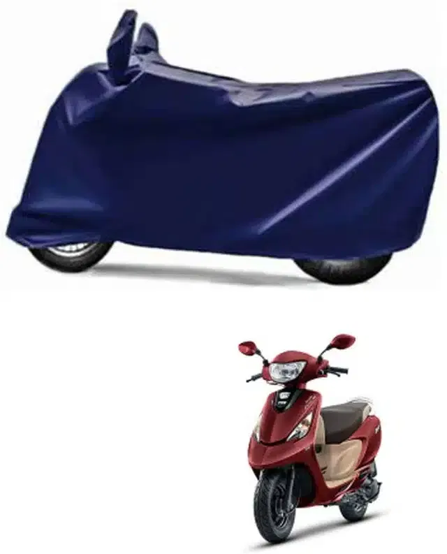 Waterproof & UV Protection Polyester Full Body Cover for TVS Scooty Zest 110 BS6 (Blue)