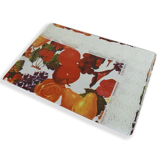 PVC Printed 4 Seater Table Cover (Multicolor, 40x60 Inches)