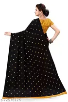 Kanooda Fancy Women Georgette Flower Printed Saree 