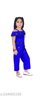 Rayon Printed Jumpsuit for Girls 