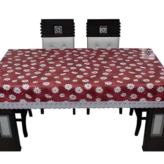 PVC Printed 4 Seaters Table Cover (Multicolor, 40x60 inches)
