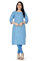 A-Line Crepe Kurti for Women 
