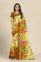 Georgette Printed Saree for Women 