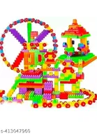Plastic 60 Pcs Block Toys Set for Kids 