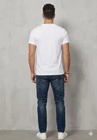 Poly Blend T-shirts for Men, White 