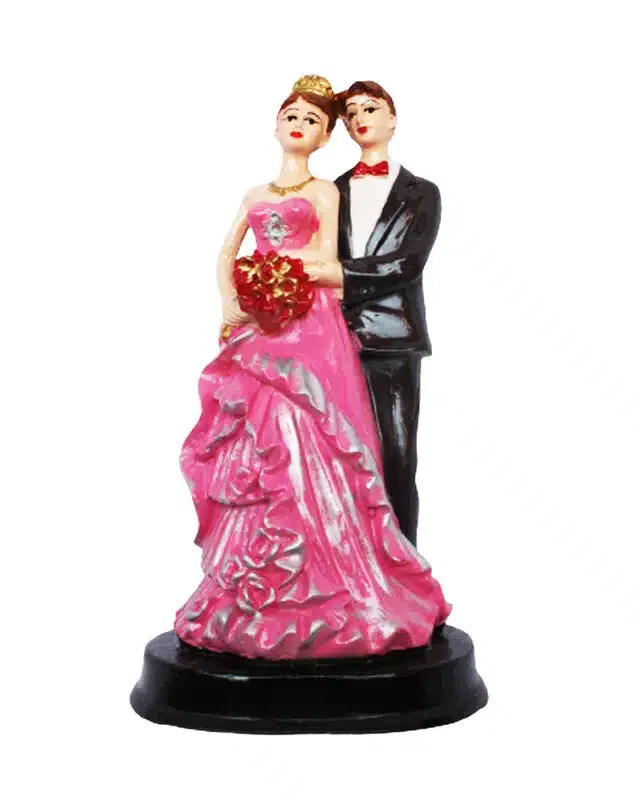 Polyresin Loving Couple Showpiece (Multicolor, 22 cm)