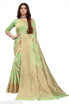 Chanderi Cotton Zari Woven Saree for Women 