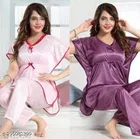 Satin Nightsuit for Women 