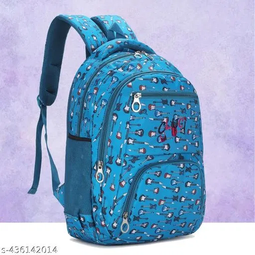 Canvas Backpack Bag, Blue