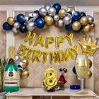 Cocktail Theme 8th Birthday Balloon Decoration Kit , Multicolor, Pack Of 68