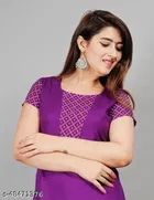 Anarkali Rayon Solid Kurti for Women 