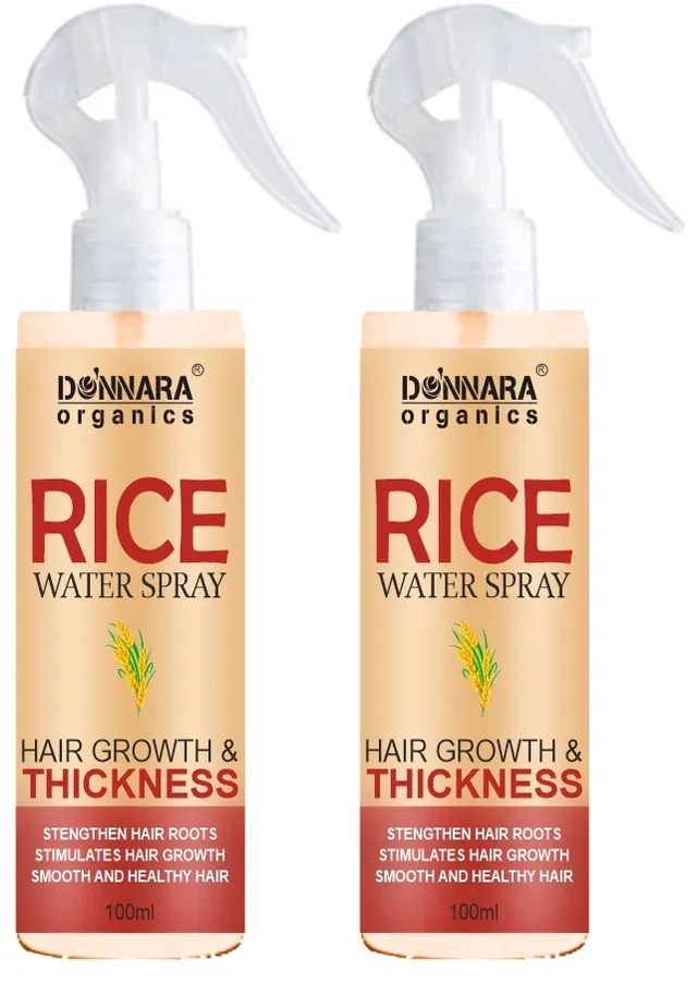Donnara Organics Rice Water Hair Spray (100 ml, Pack of 2)