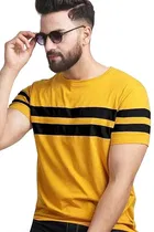 Round Neck Striped T-Shirt for Men 