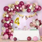 49 Pcs 4th Birthday Decoration kit, Multicolour, Set of 1