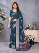Chiffon Floral Printed Saree for Women 
