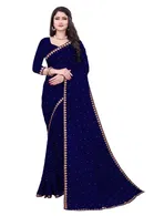 Lycra Blend Solid Saree for Women 