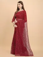 Net Floral Saree for Women 