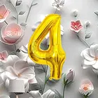 Foil Balloon for Birthday Celebration, No. 4 