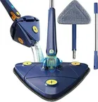 Enmora 360 Degree Rotatable Multifunctional Triangle Mop Wet & Dry Mop- Pack of 1
