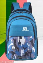 Polyester Backpack for Men & Women, Blue