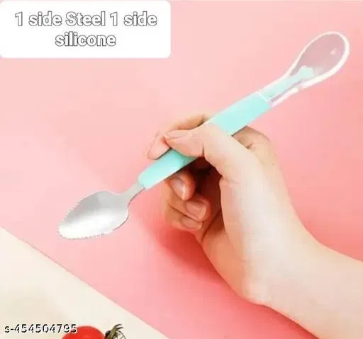Baby Cutter Spoon ,Baby Silicone Spoon,Feeding Spoon
