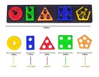 Wooden Shape Sorting & Stacking Board for Kids