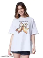 Cotton Round Neck Printed T-Shirt for Women 