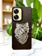 Synthetic Pu Leather Back Cover For Realme Rmx3710 / N55 