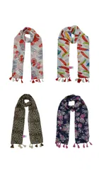 Chiffon Printed Scarves for Women & Girls 