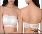 Net Solid Bras for Women, Assorted, Pack of 3 