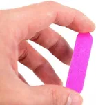 artificial reusable nails in pink cream color with bow with glue Cream, Natural, Nude 