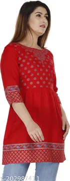 Viscose Rayon Printed Kurti for Women 