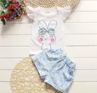 Hosiery Printed Clothing Set for Girls 