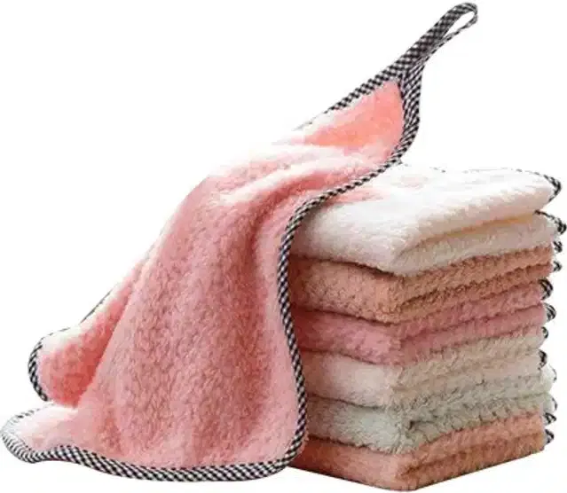 Highly Absorbent Kitchen Cloth Napkins (Pack of 6, Multicolor)