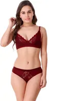Silk Blend Lingerie Set for Women 