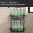 Pack of 2 Wall Mounted Shower Caddy Shelf No Drilling Storage Basket for Washroom Triangle