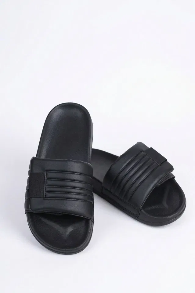Casual Slides for Men (Black, 10)