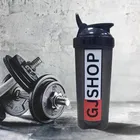 Plastic Gym Shaker Bottle (Black, 700 ml)