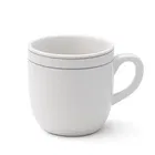 Ceramic Tea & Coffee Cup, White, Pack of 6 