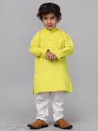 Cotton Blend Kurta with Pyjamas for Boys 