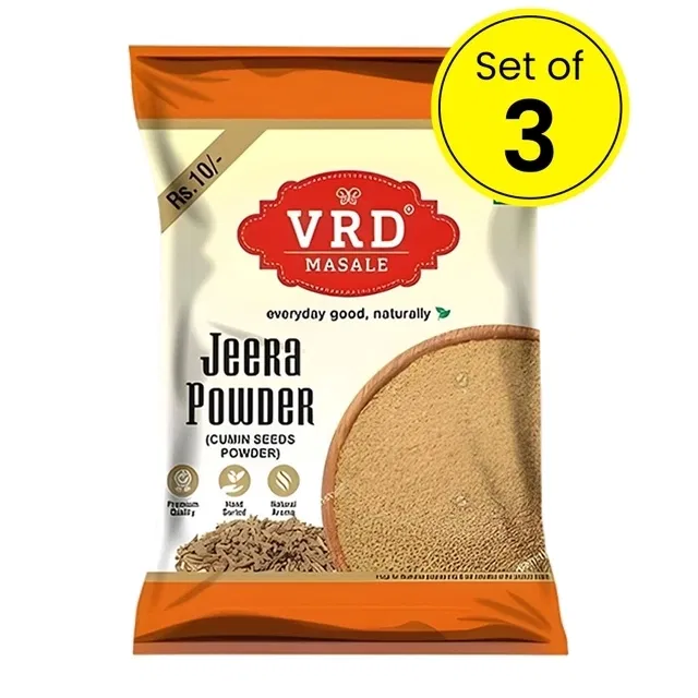 VRD जीरा पाउडर 12 g (पाउच) सेट ऑफ़ 3
