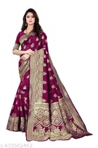 Banarasi Silk Zari Woven Saree for Women 