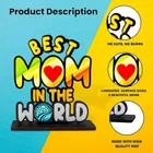 Khatu Crafts Best Mom Standee Multi Color 7x5x2 inch