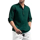 Full Sleeves Solid Short Kurta for Men 