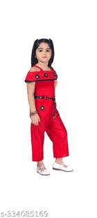 Rayon Printed Jumpsuit for Girls 