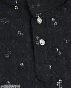Floral Seqiunned Rayon Kurta Set for Boys 