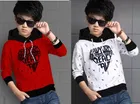Cotton Blend Round Neck Hoodies for Boys 