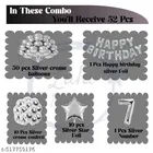 52 Pcs 7th Birthday Decoration kit, Multicolour, Set of 1