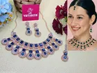 Rose Gold Finish Bridal Necklace Set for Women 