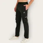 Lycra Nylon Logo Printed Track Pant for Men 